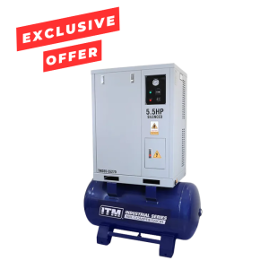ITM Air Compressor, Silenced Cabinet 3 phase, 5.5HP, 270LTR, FAD 465 L/MIN