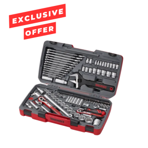 TENG 127PCE 1/4"-3/8"-1/2" DR. METRIC SOCKET & TOOL SET