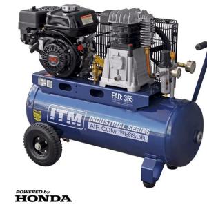 ITM AIR COMPRESSOR, BELT DRIVE, PETROL 5.5HP HONDA 60LTR FAD 355L/MIN