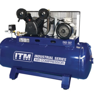 ITM AIR COMPRESSOR, BELT DRIVE STATIONARY 3 PHASE, 5.5HP, 200LTR, FAD 507 L/MIN