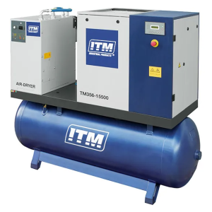 ITM AIR COMPRESSOR ROTARY SCREW WITH REFRIGERATED DRYER, 3 PHASE, 15HP, 500LTR, FAD 1620