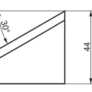 ITM INTERNAL TOOL BIT, IB30/44, 30 DEG X 44MM HIGH, TO SUIT PRO10PB BEVELLER